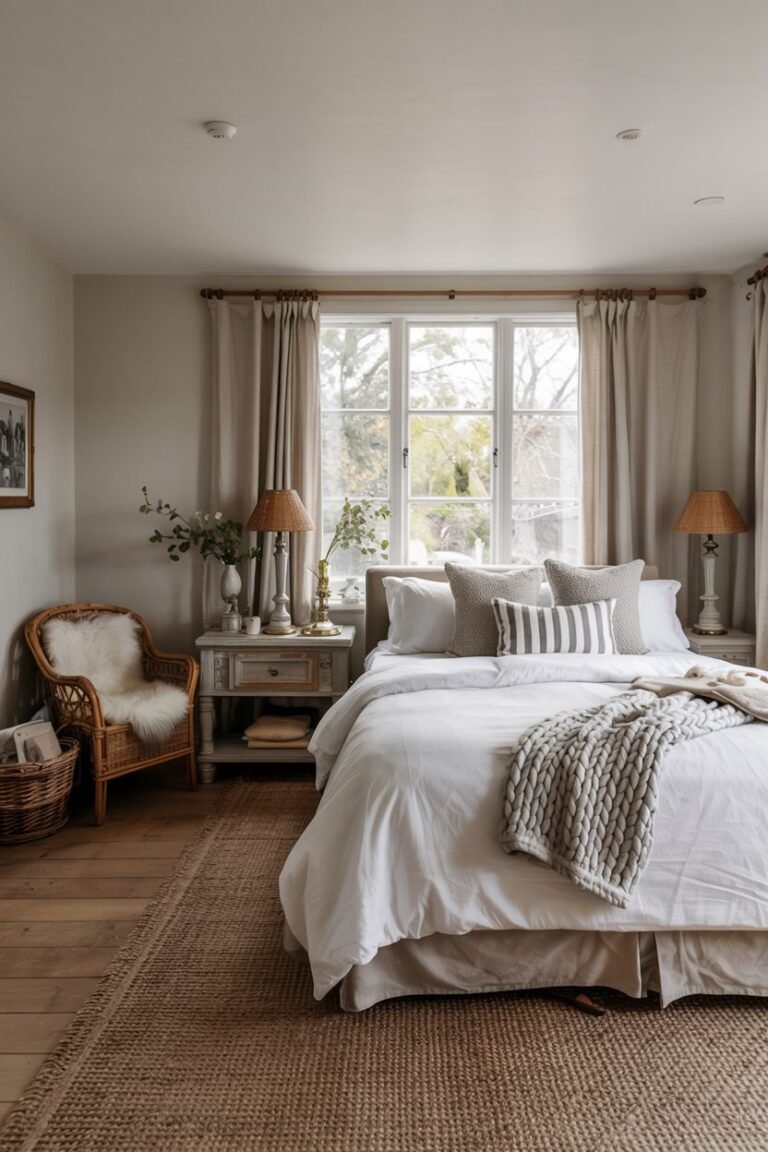 28 Farmhouse Master Bedroom Ideas That Feel Warm and Inviting