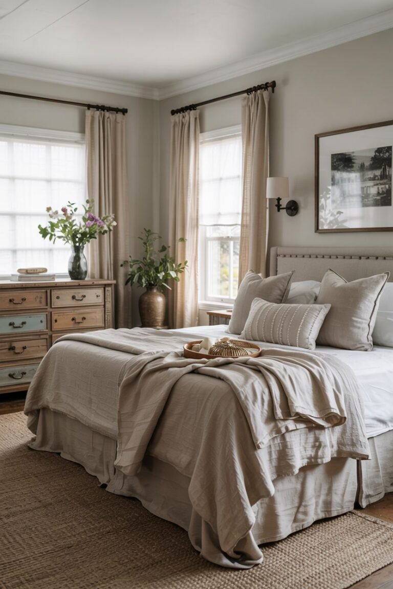 28 Farmhouse Master Bedroom Ideas That Feel Warm and Inviting
