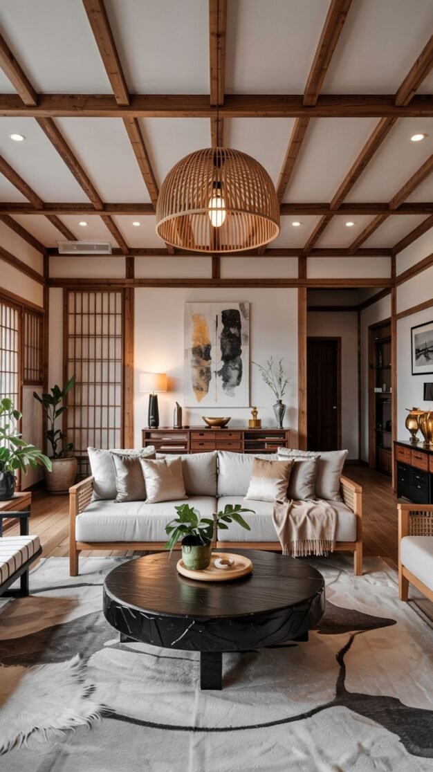 25 Gorgeous Japanese Living Room Ideas for a Relaxed, Elegant Atmosphere
