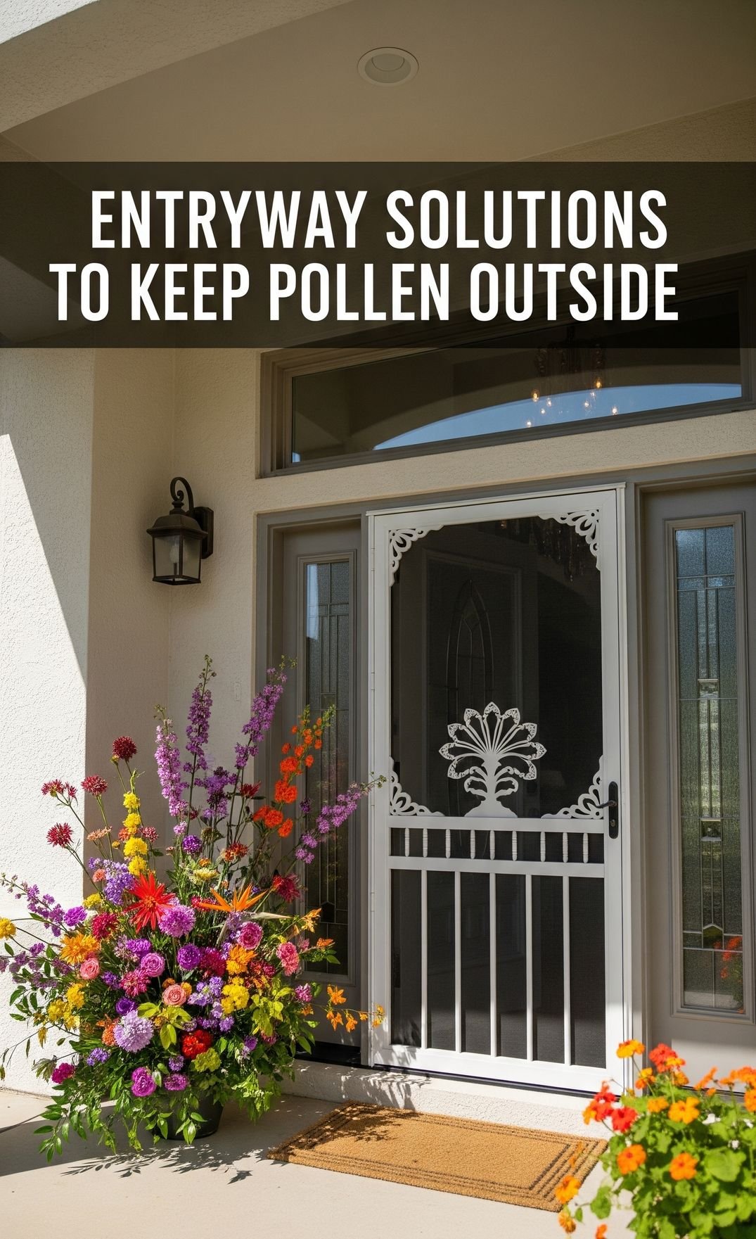 Entryway Solutions to Keep Pollen Outside