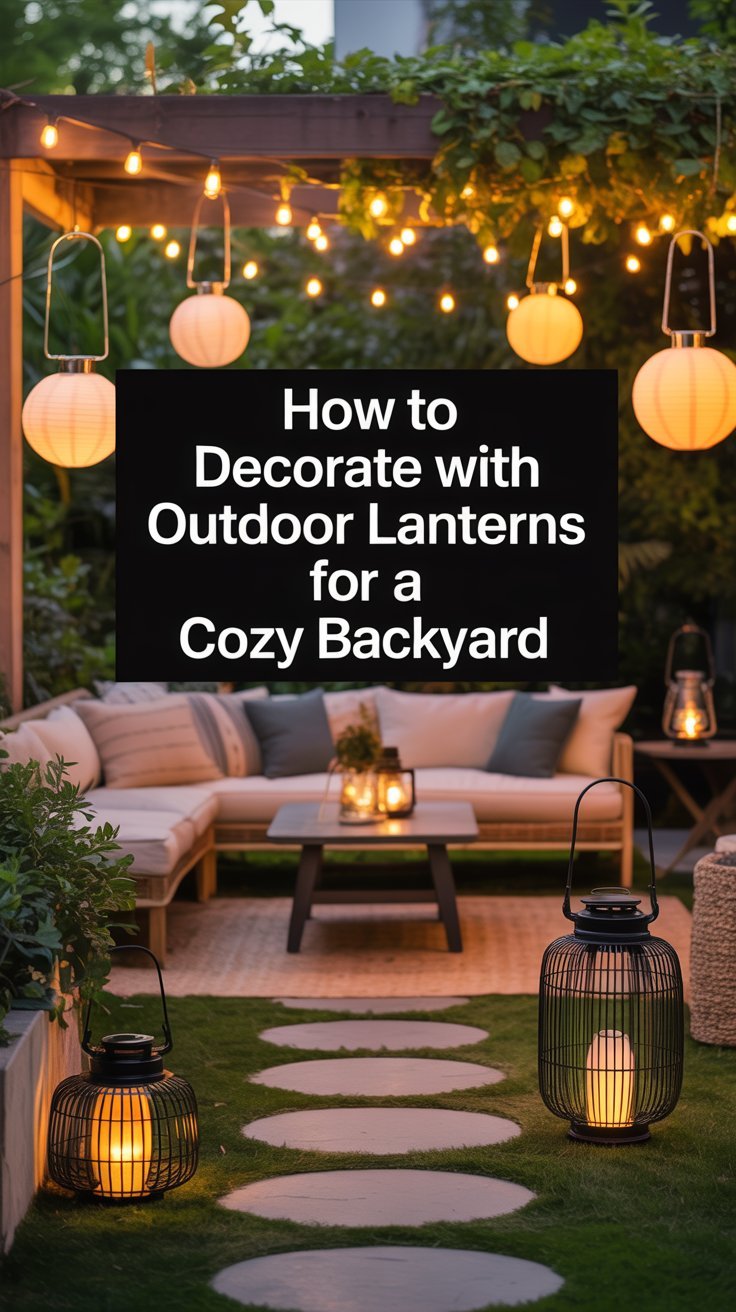 How to Decorate with Outdoor Lanterns for a Cozy Backyard