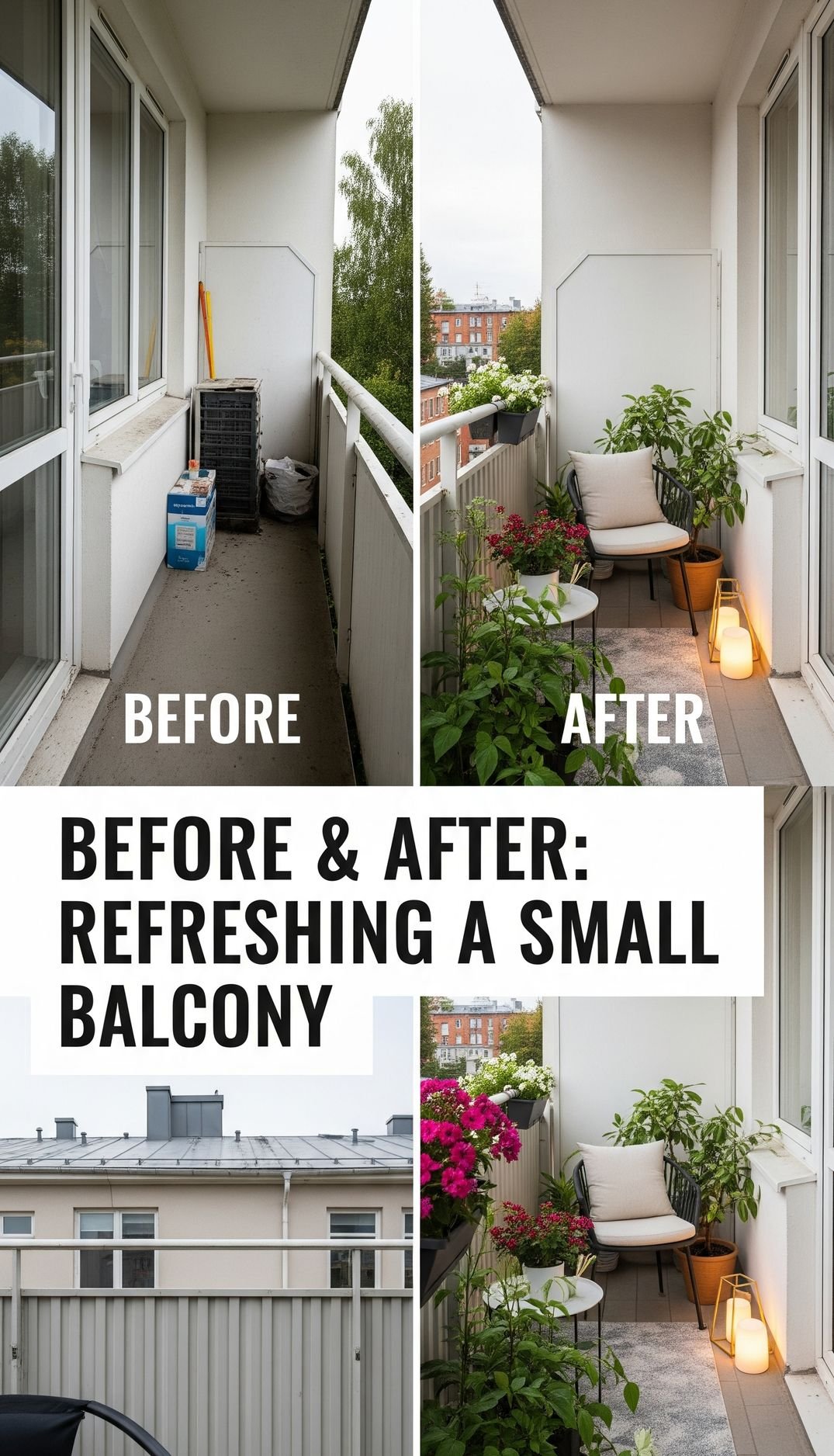 Before & After: Refreshing a Small Balcony