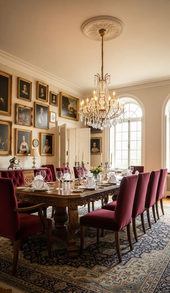 Vintage Decor in dining room