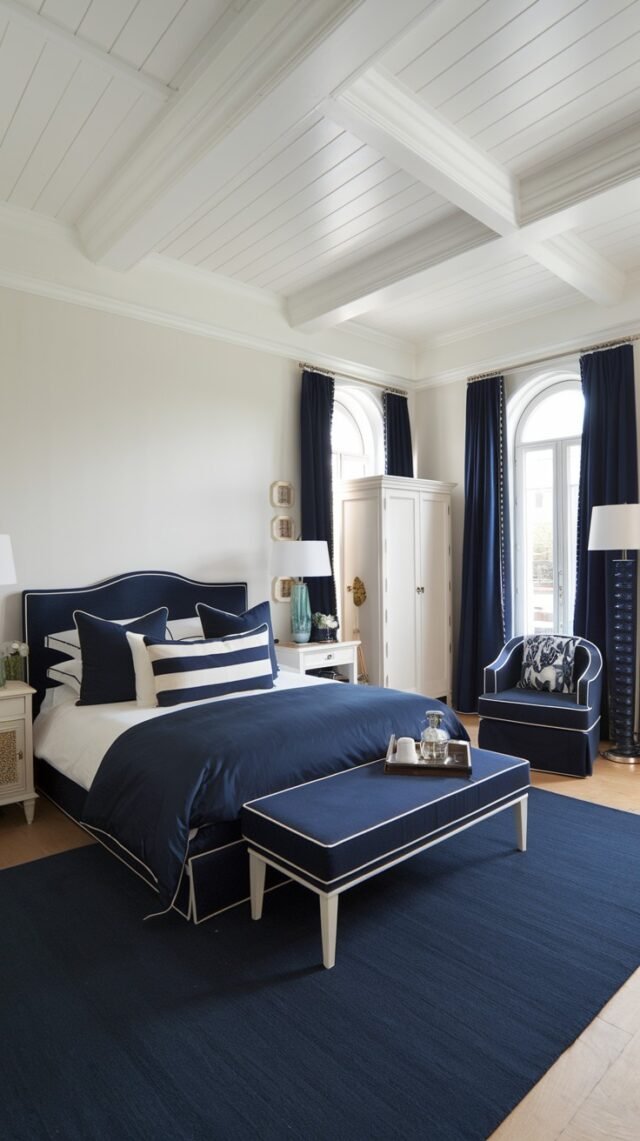 29 Beautiful Navy Bedroom Ideas for Stunning Interiors