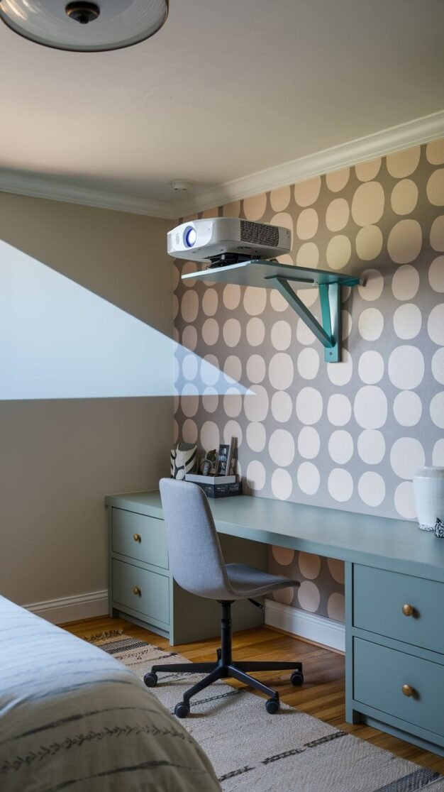 22 Unique Bedroom Projector Mounting Ideas