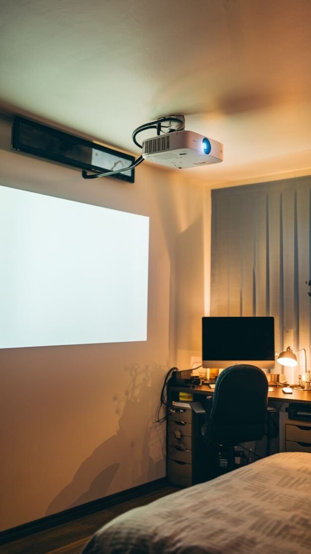 22 Unique Bedroom Projector Mounting Ideas