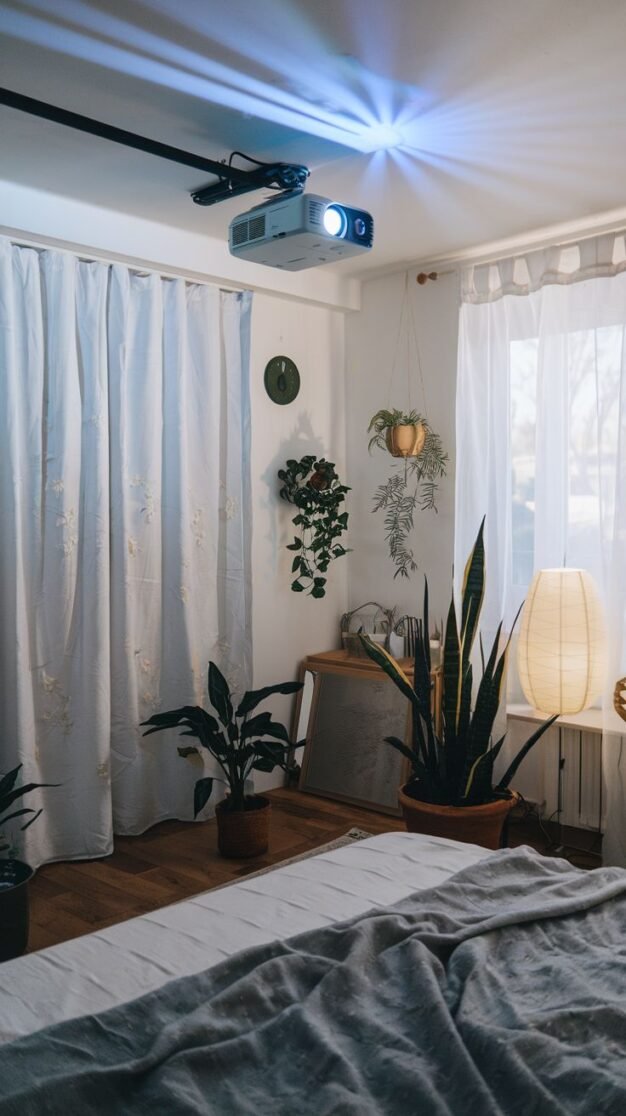 22 Unique Bedroom Projector Mounting Ideas