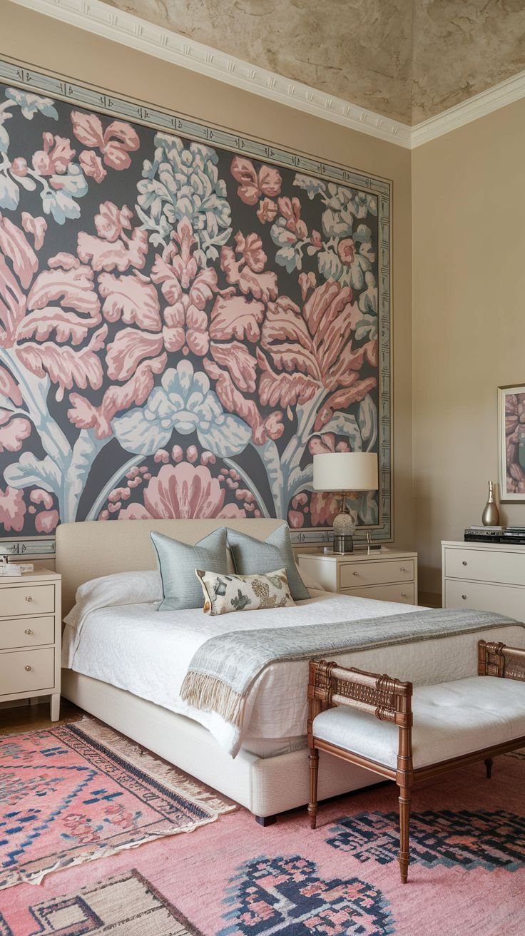 31 Cozy Wallpaper Ideas to Warm Your Bedroom