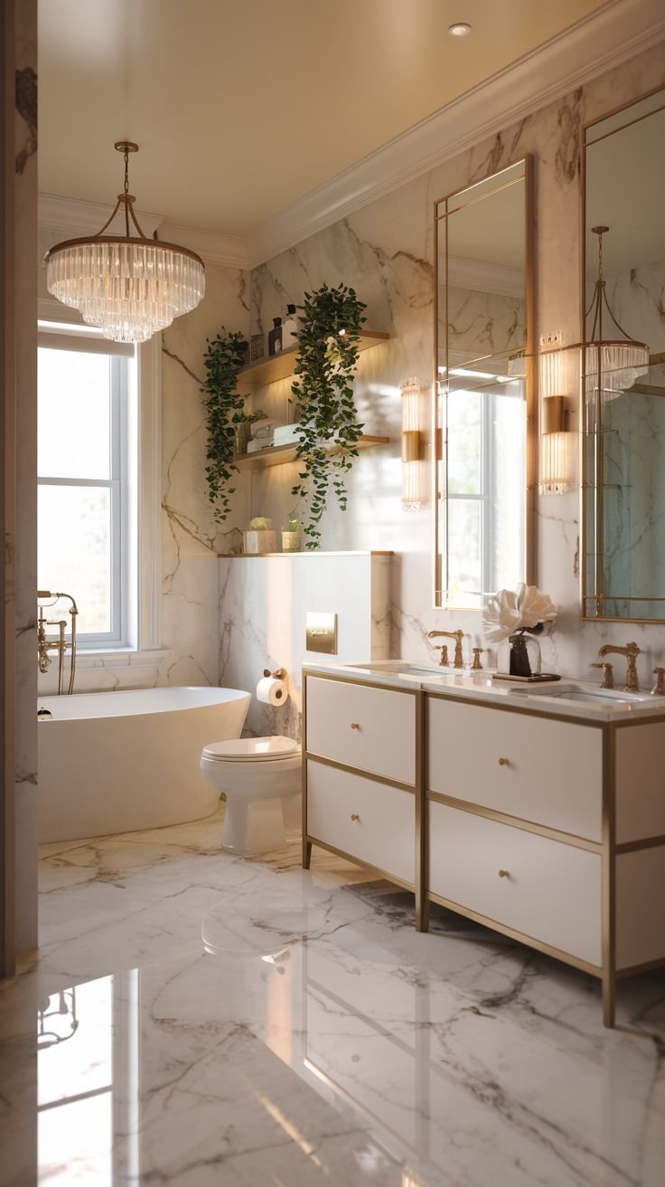 29 Glam Guest Bathroom Ideas That Feel Lavish