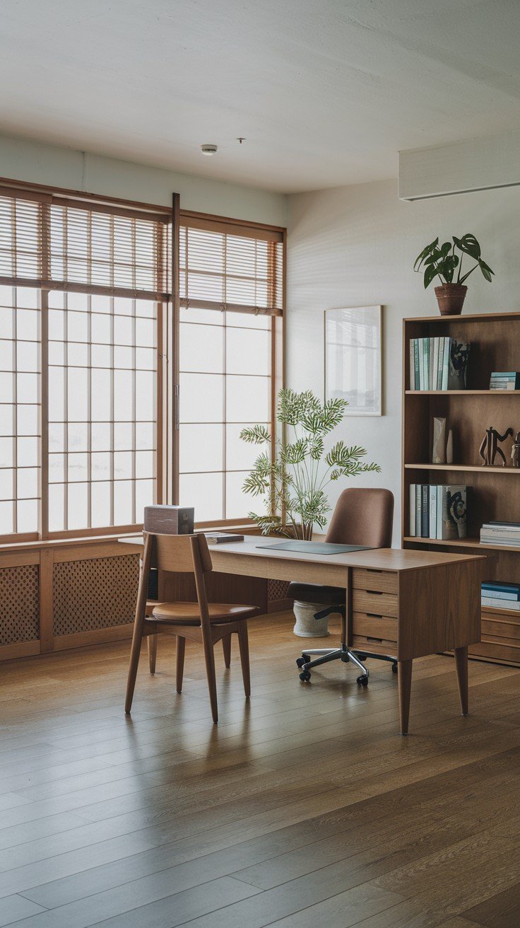 36 Minimalist Japandi Home Office Ideas to Spark Productivity