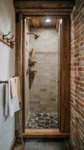 Shower Rustic Style 31 Rustic Bathroom Shower Designs with Elegance