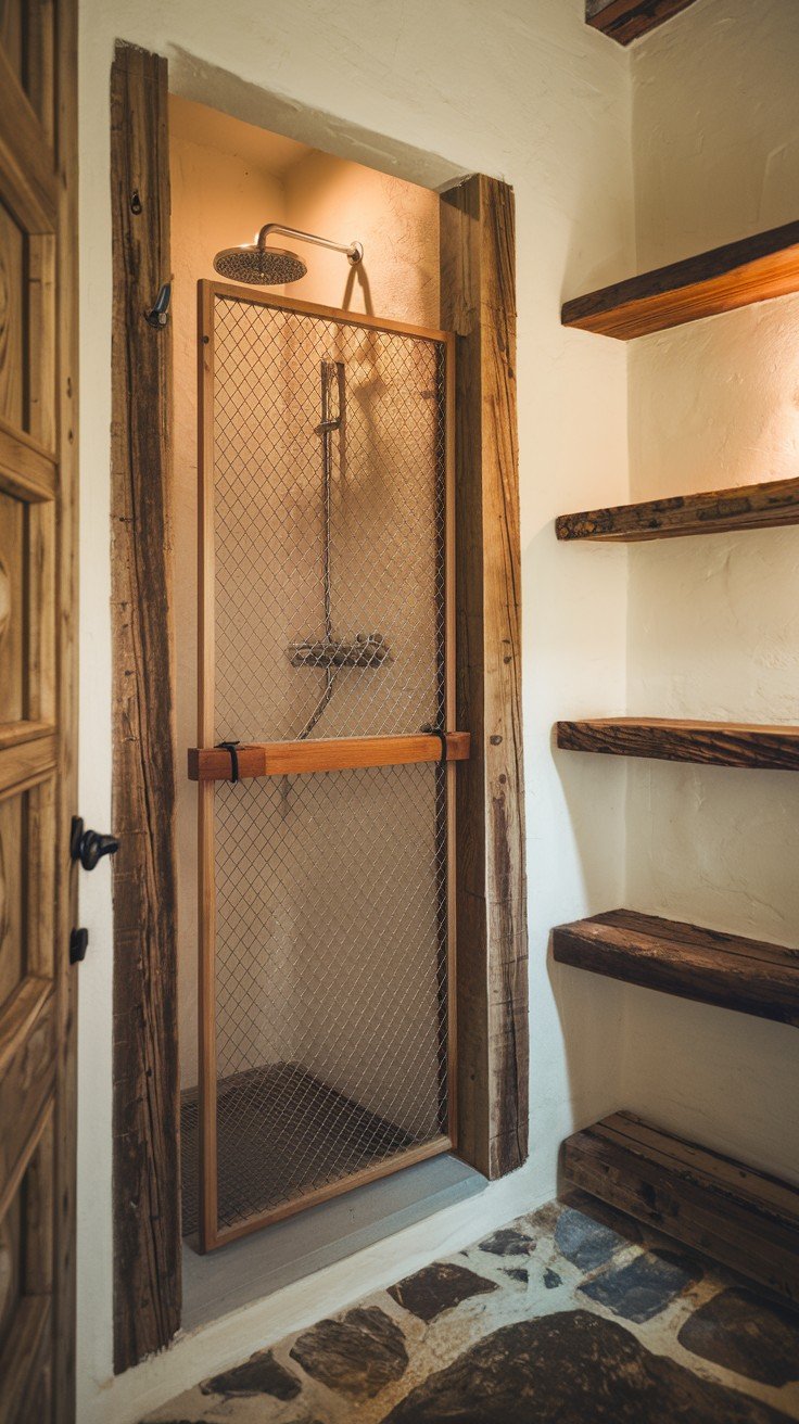 Shower Rustic Style 31 Rustic Bathroom Shower Designs with Elegance