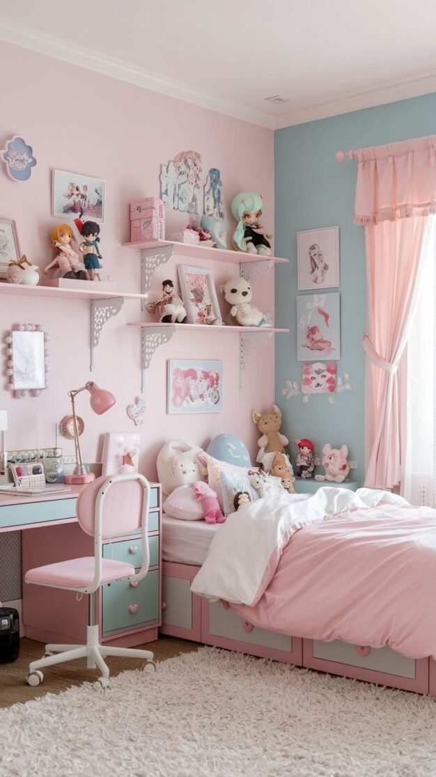 25 Sweet Kawaii Bedroom Ideas for a Relaxing Ambiance