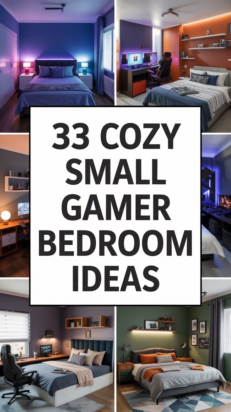 33 Cozy Small Gamer Bedroom Ideas for the Ultimate Gaming Sanctuary