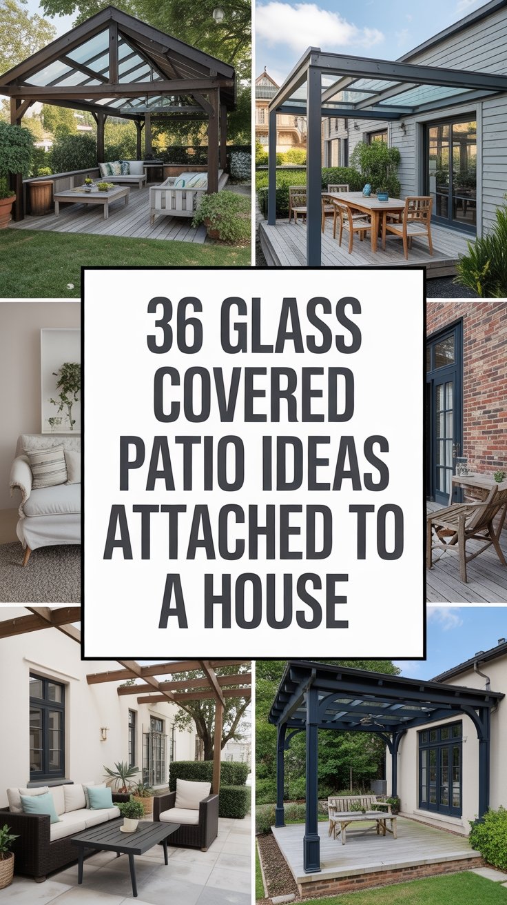 36 Glass Covered Patio Ideas Attached to a House