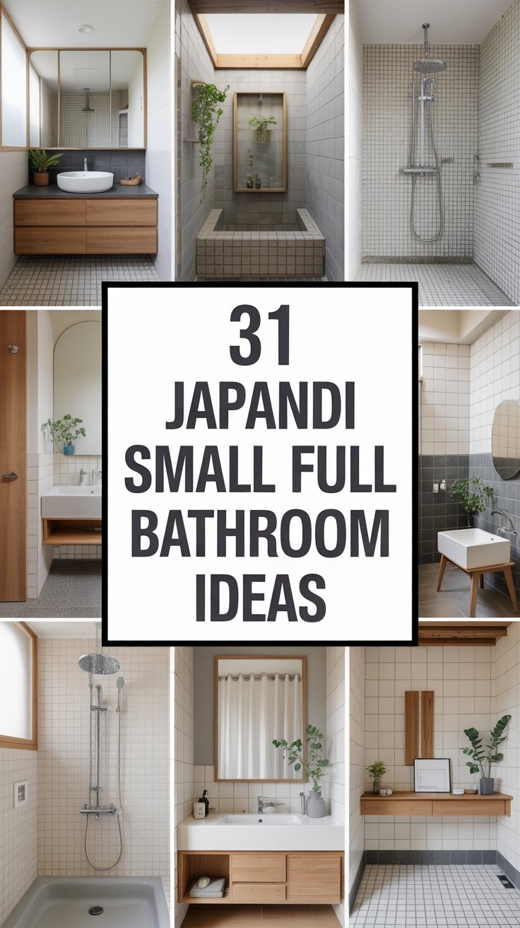 31 Japandi Small Full Bathroom Ideas for an Elegant Space