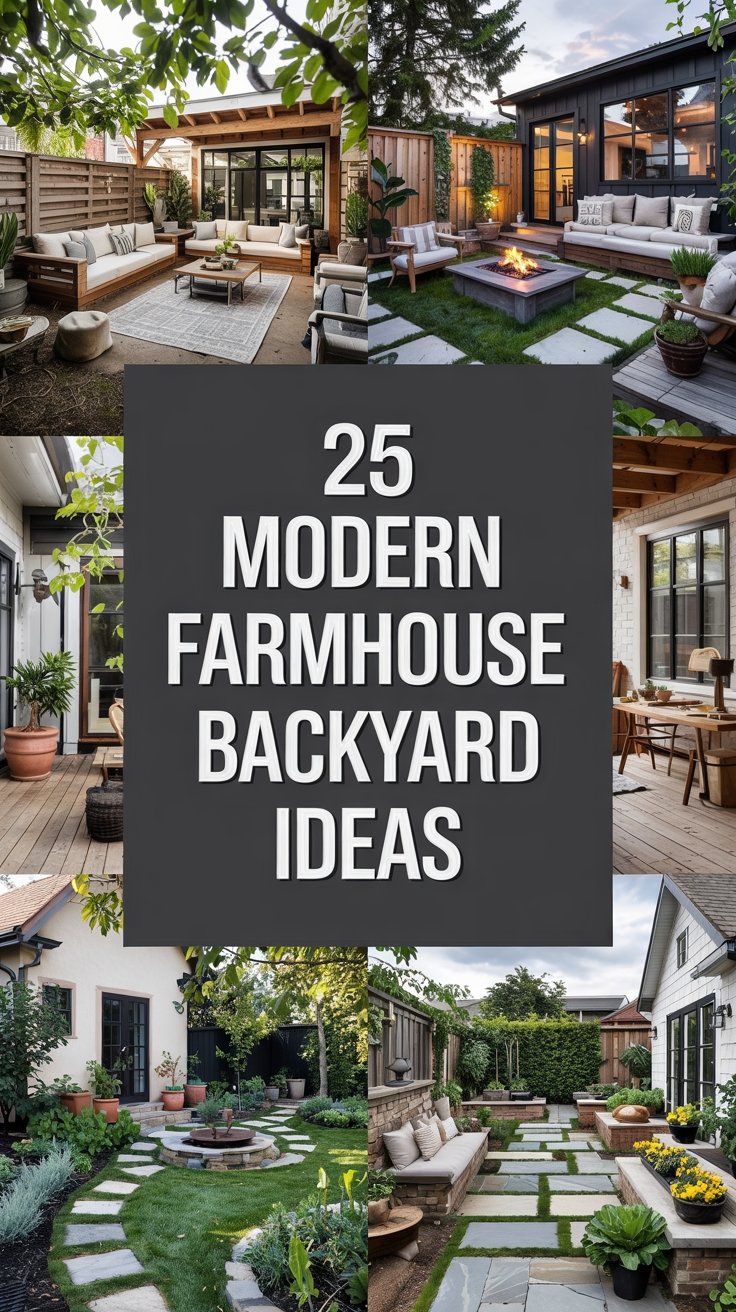 25 Modern Farmhouse Backyard Ideas to Revitalize Your Home’s Exterior