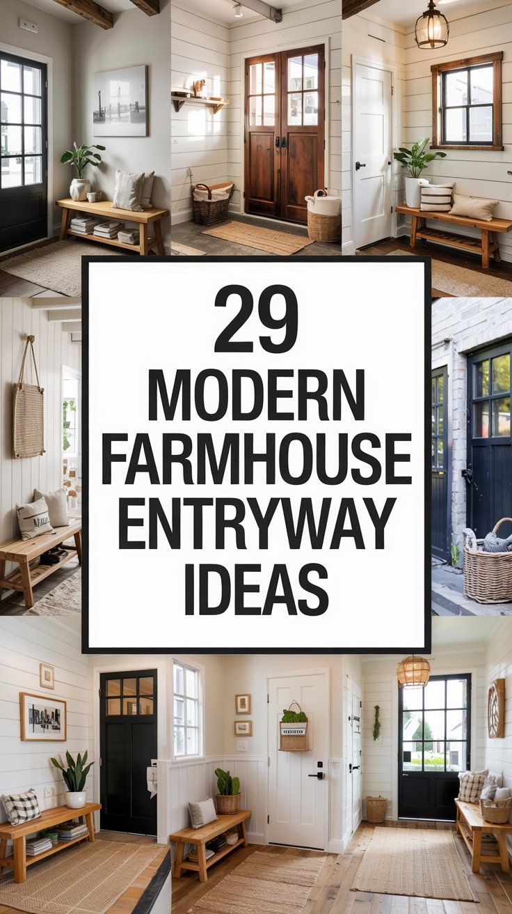 29 Modern Farmhouse Entryway Ideas for a Welcoming Home