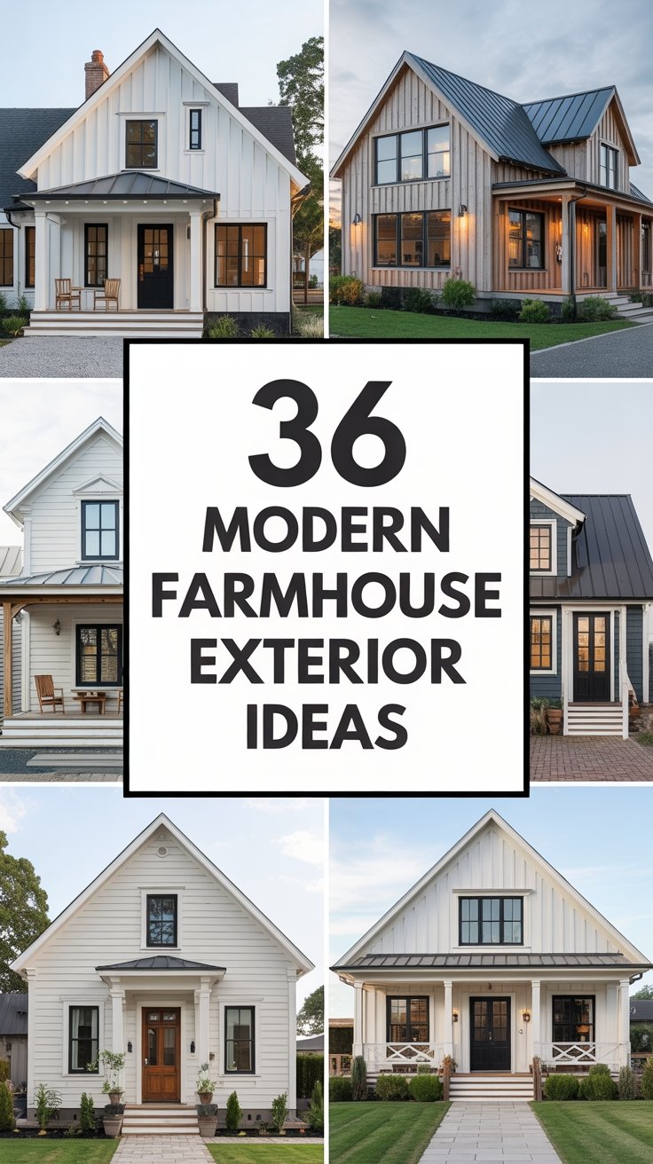 36 Modern Farmhouse Exterior Ideas to Create Your Dream Home