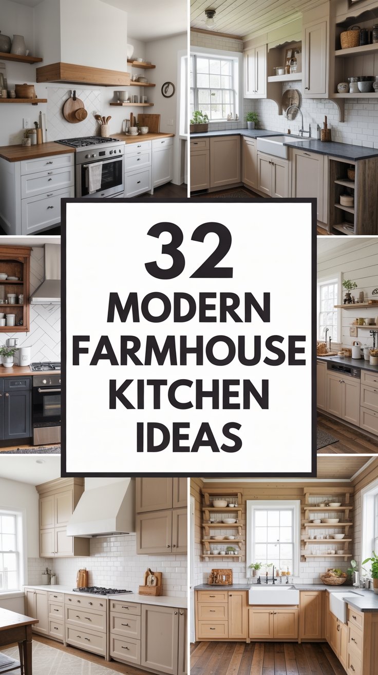 32 Modern Farmhouse Kitchen Ideas for a Chic and Cozy Home