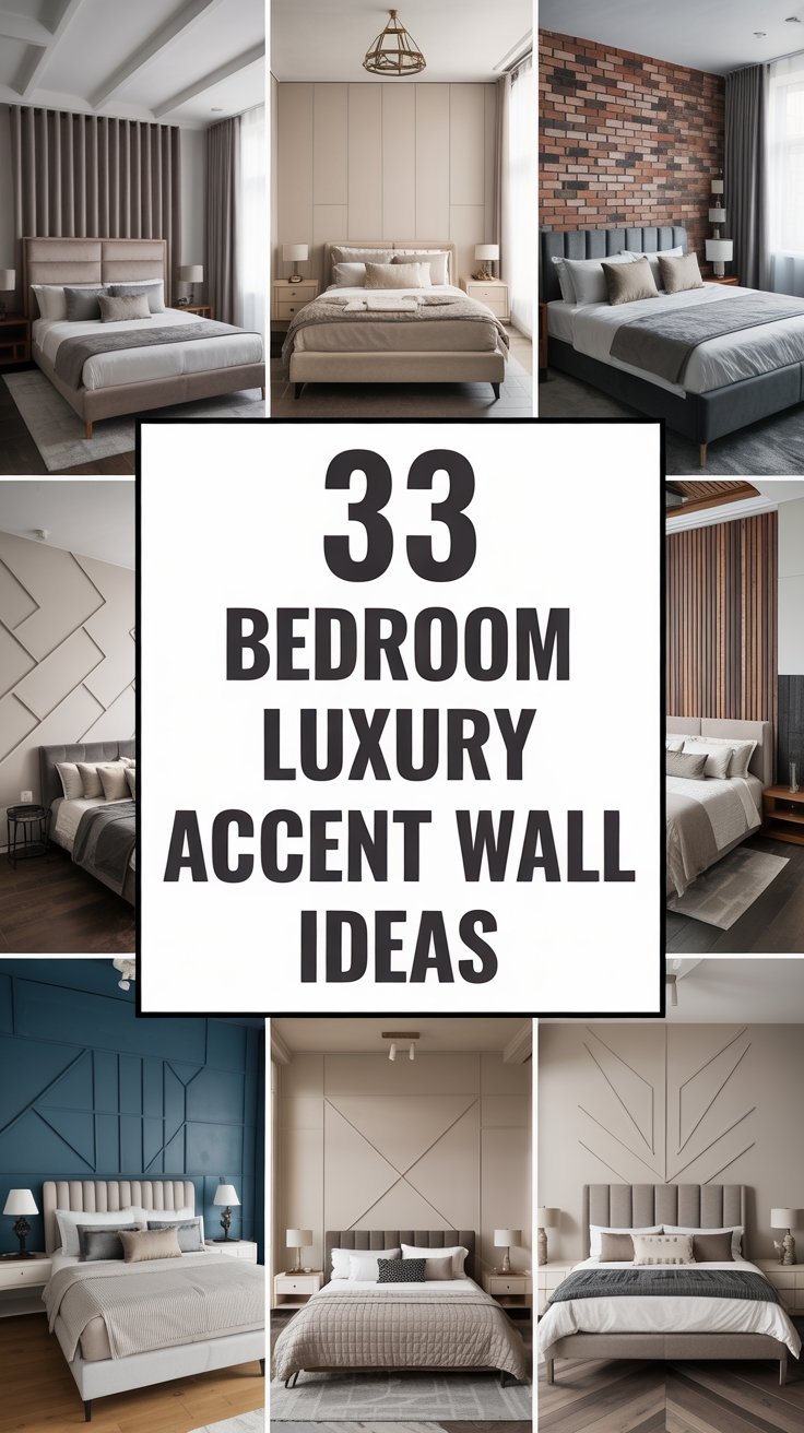 33 Bedroom Luxury Accent Wall Ideas to Create a Dreamy Retreat
