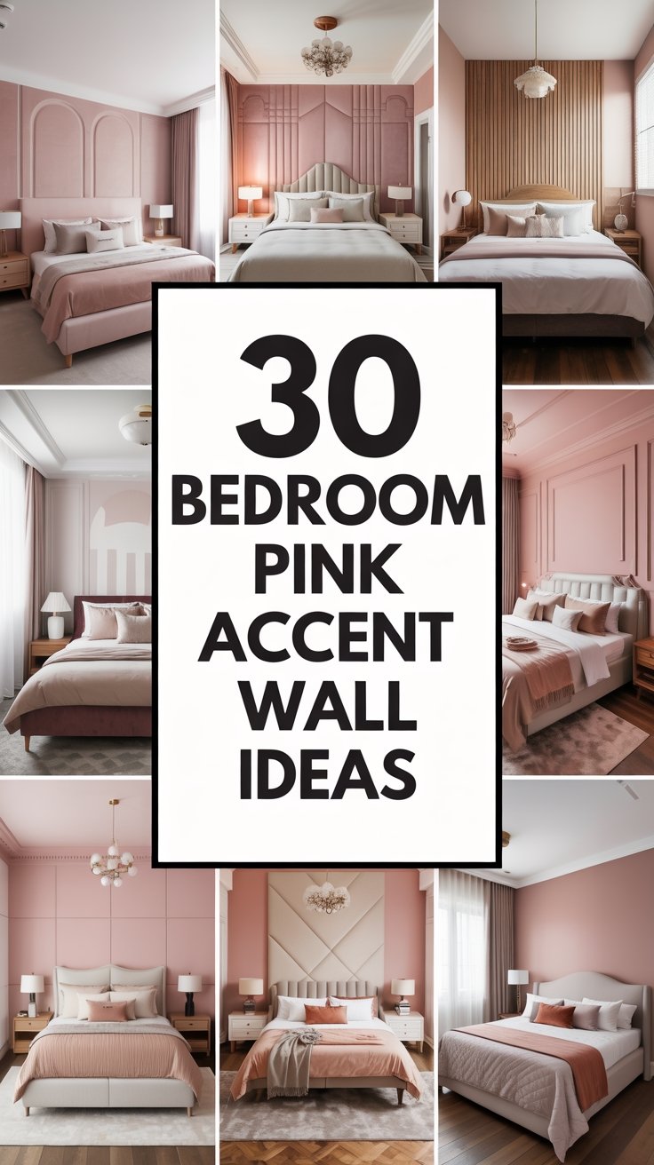 30 Stunning Bedroom Pink Accent Wall Ideas to Make Your Room Pop