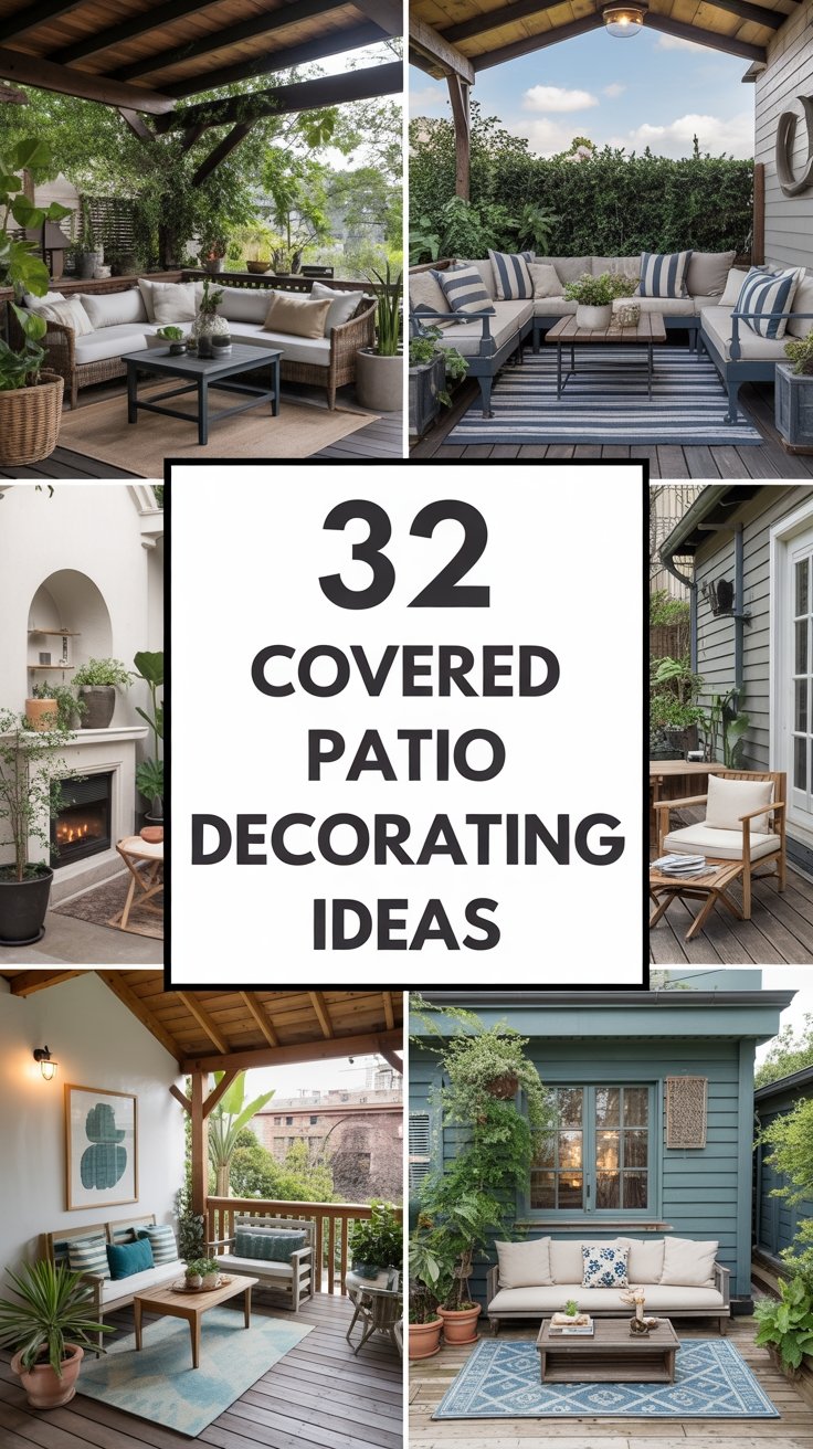 32 Luxury Covered Patio Decorating Ideas for an Elegant Oasis