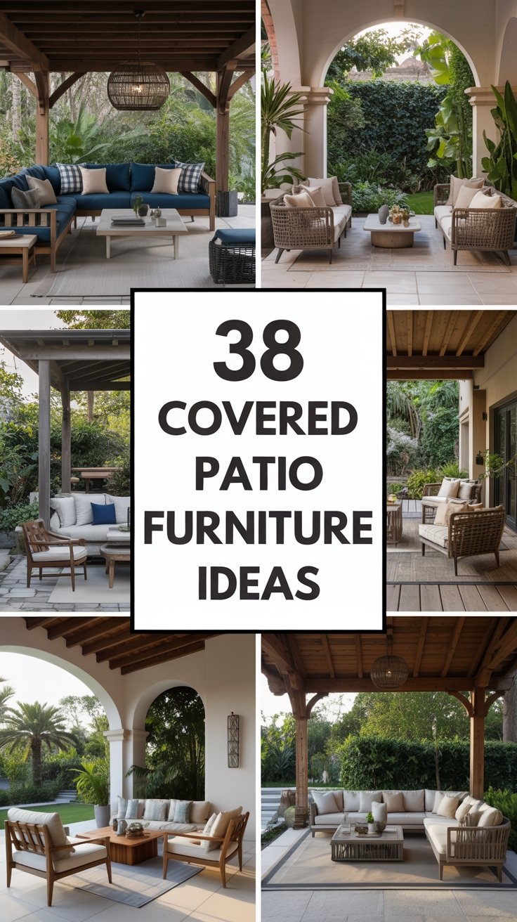 38 Cozy Covered Patio Furniture Ideas to Create a Relaxing Retreat