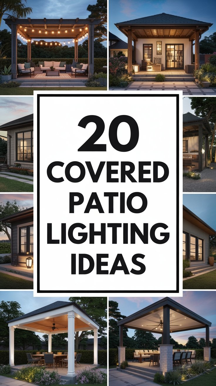 20 Covered Patio Lighting Ideas to Brighten Your Backyard