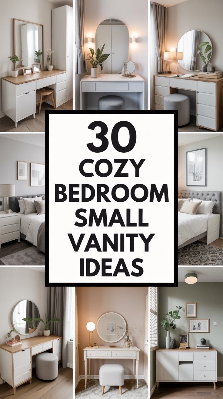 30 Cozy Bedroom Small Vanity Ideas for a Sweet Look