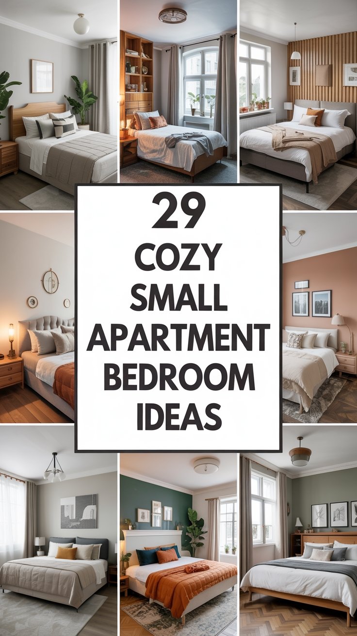 29 Cozy Small Apartment Bedroom Ideas for an Aesthetic Retreat
