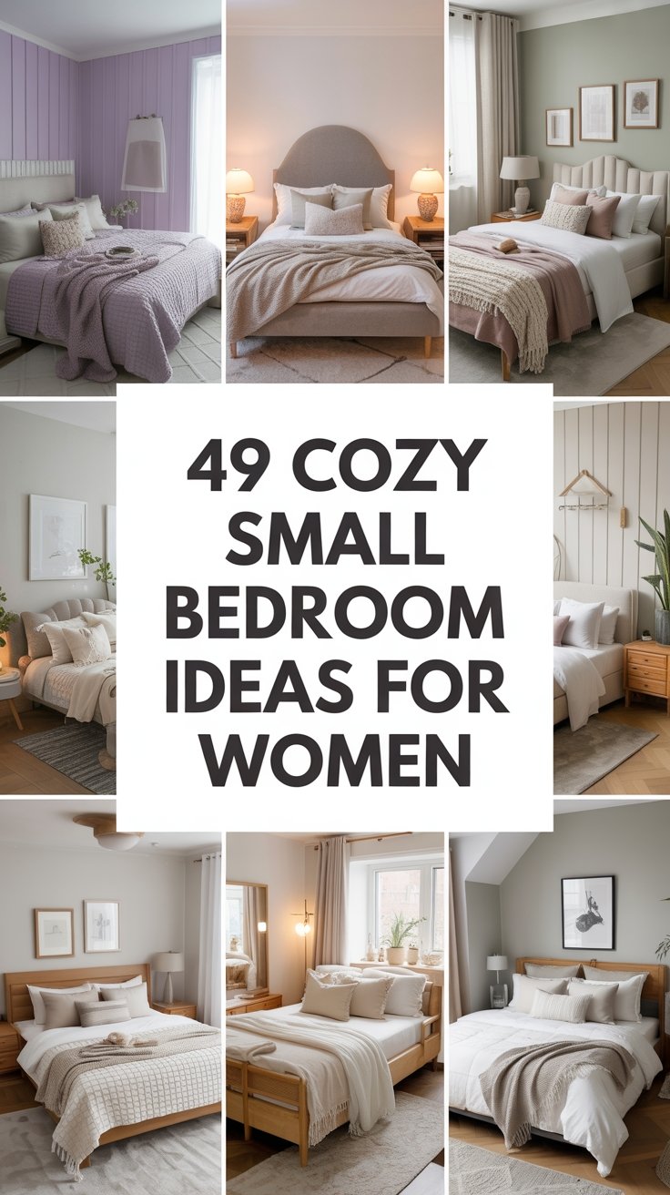 49 Cozy Small Bedroom Ideas for Women
