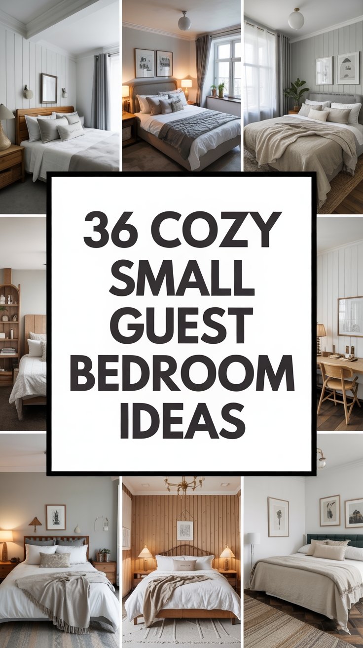 36 Cozy Small Guest Bedroom Ideas for a Dreamy Escape