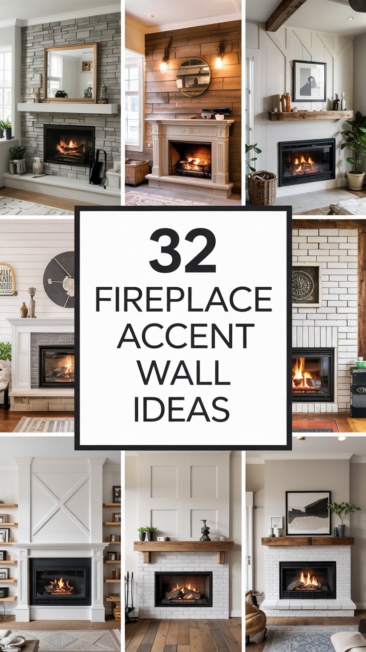 32 Luxury Fireplace Accent Wall Ideas for a High-End Look