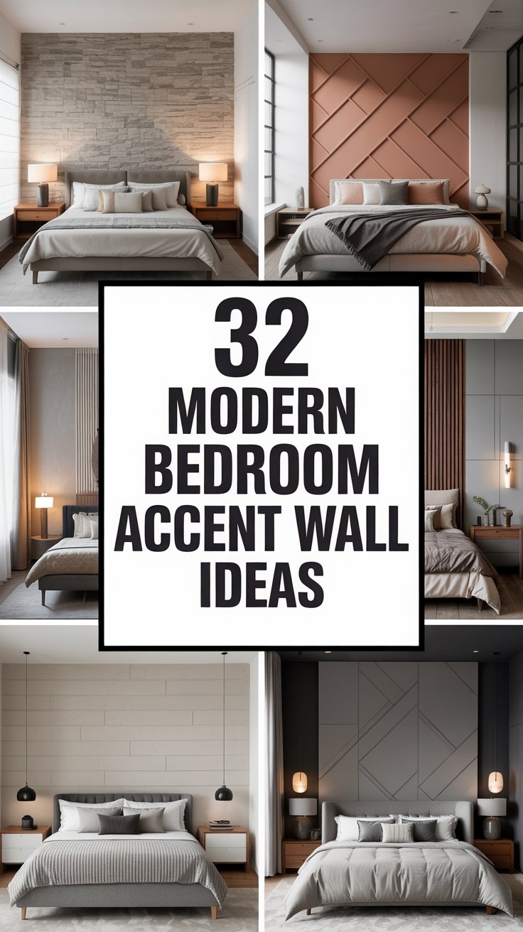 32 Modern Bedroom Accent Wall Ideas for a High-End Look