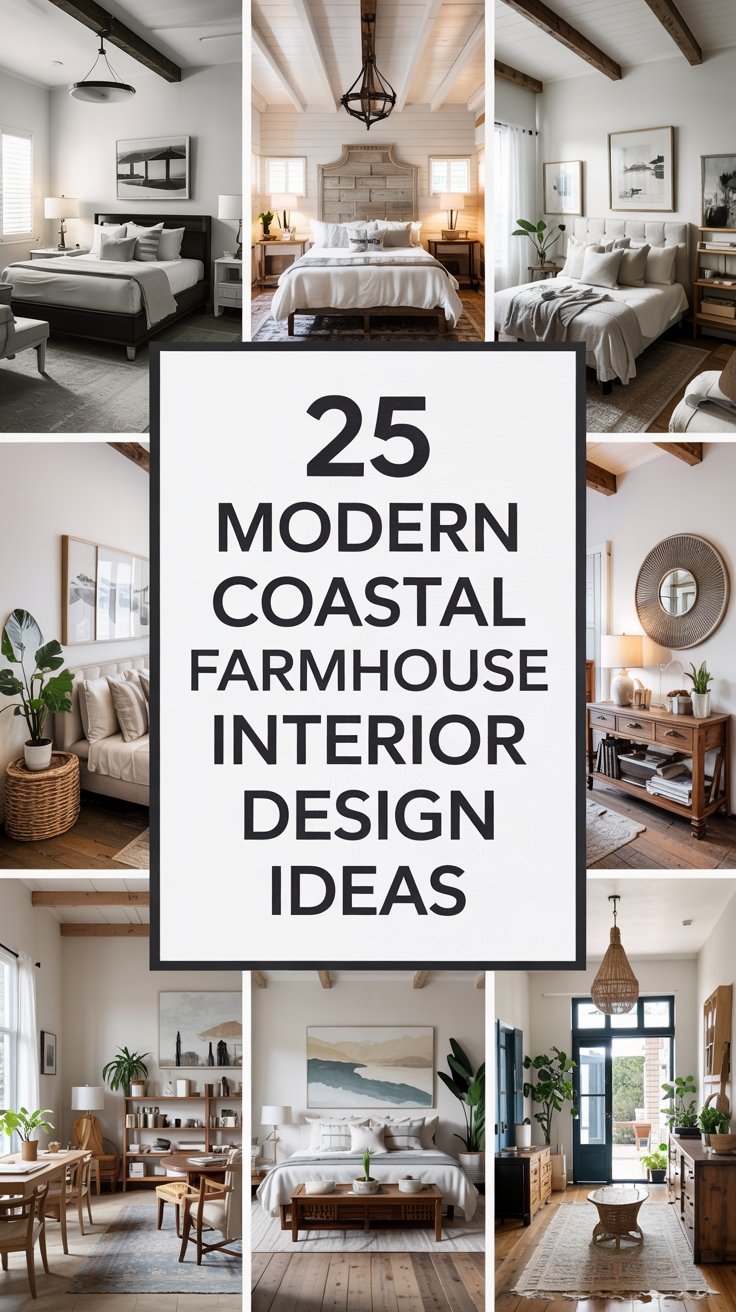 25 Modern Modern Coastal Farmhouse Interior Design Ideas for a Sleek and Stylish Home