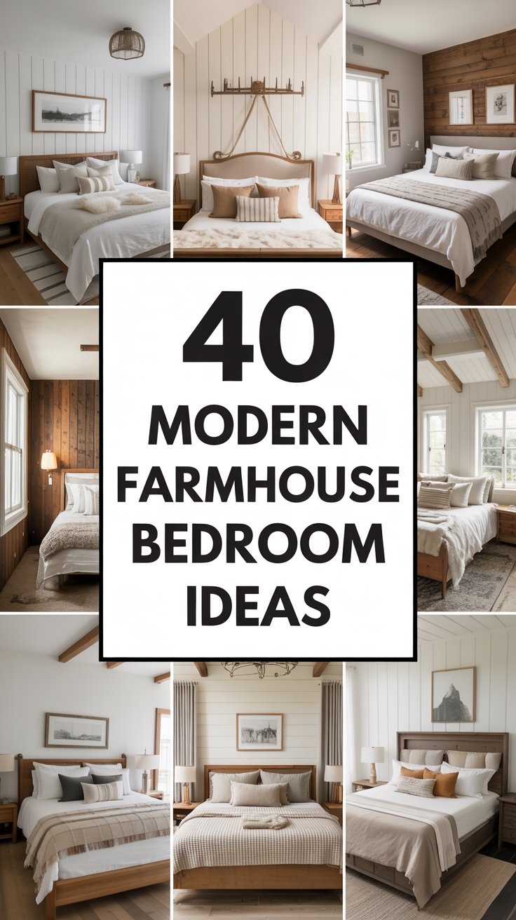 40 Modern Farmhouse Bedroom Ideas for a Sophisticated Sanctuary