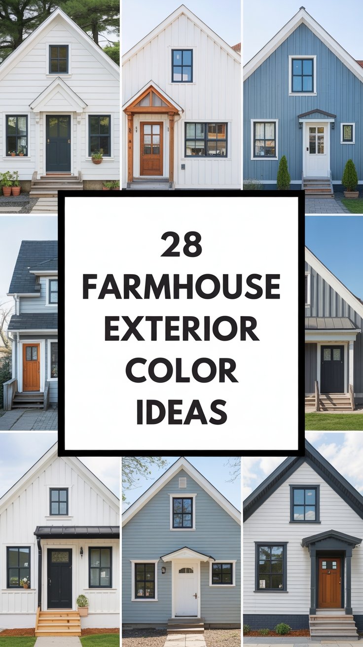 28 Modern Farmhouse Exterior Color Ideas to Transform Your Home