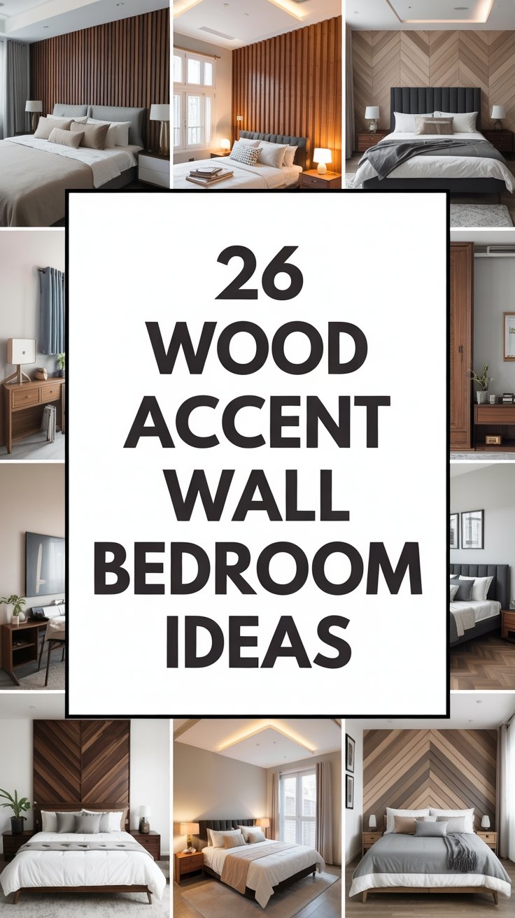 26 Chic Wood Accent Wall Bedroom Ideas for a Stylish Sanctuary